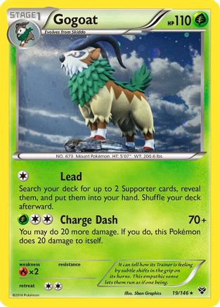 Gogoat (19/146) (Cosmos Holo) [XY: Base Set] | Exor Games Truro