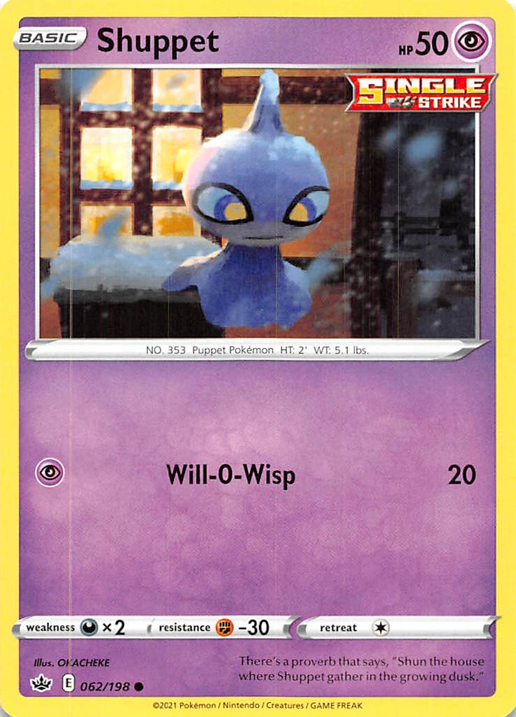 Shuppet (062/198) [Sword & Shield: Chilling Reign] | Exor Games Truro