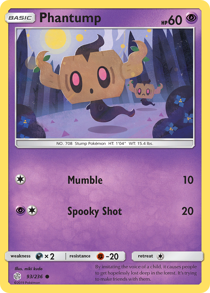 Phantump (93/236) [Sun & Moon: Cosmic Eclipse] | Exor Games Truro