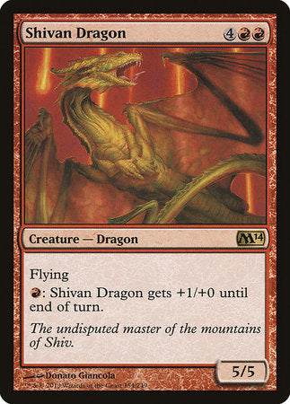 Shivan Dragon [Magic 2014] | Exor Games Truro