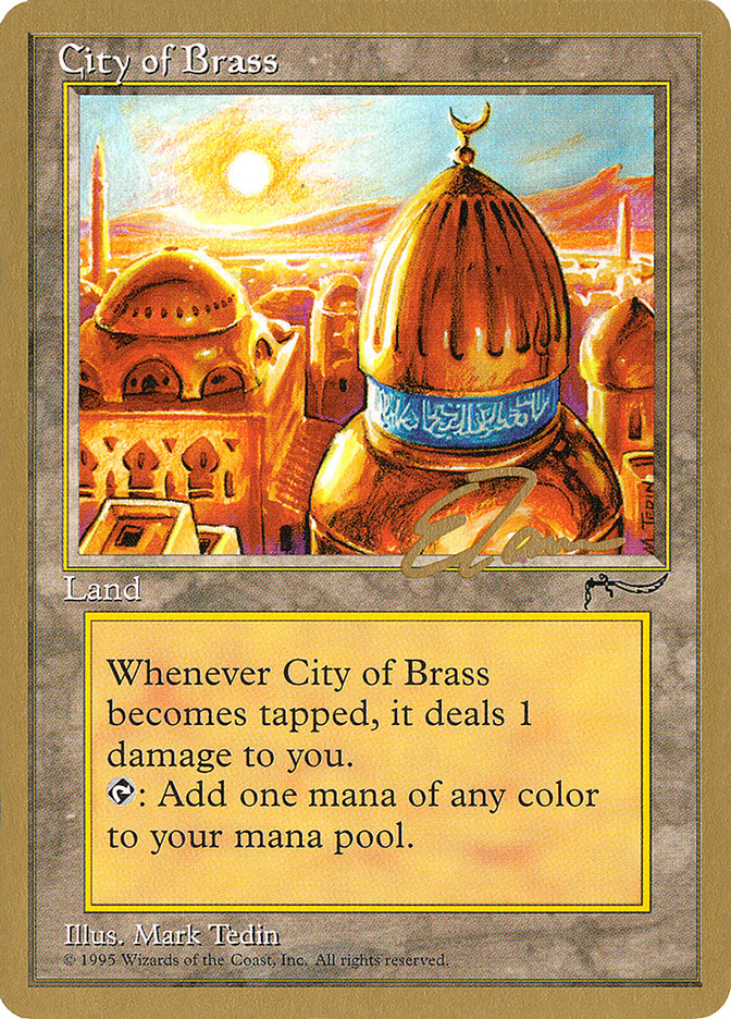 City of Brass (Eric Tam) [Pro Tour Collector Set] | Exor Games Truro