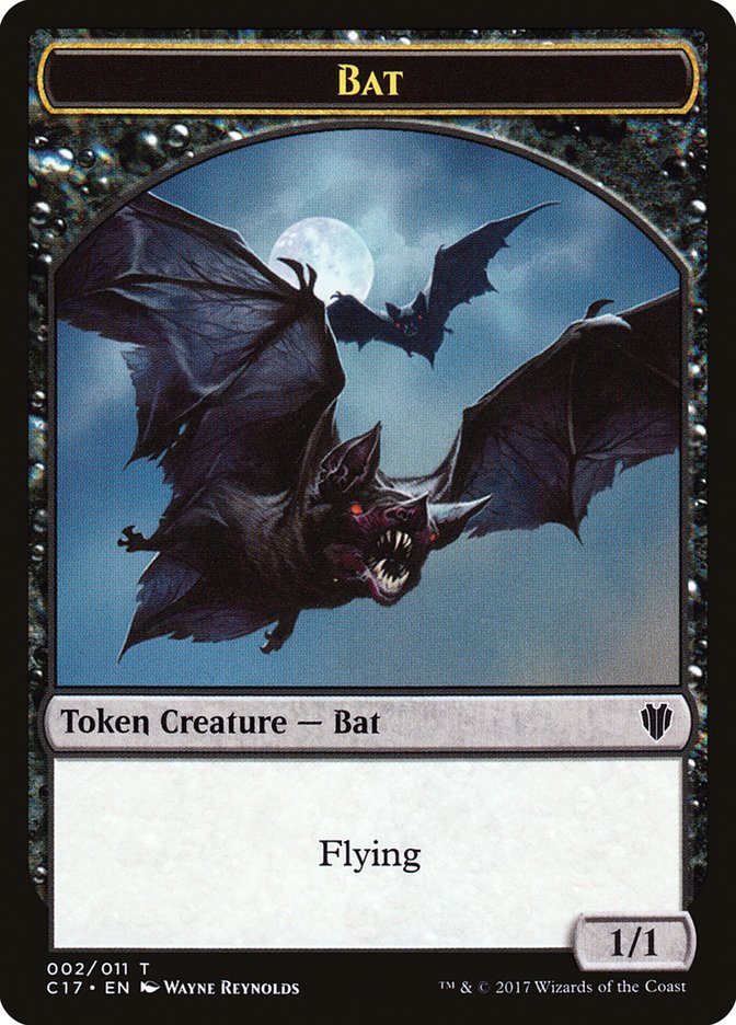 Bat // Vampire Double-sided Token [Commander 2017 Tokens] | Exor Games Truro