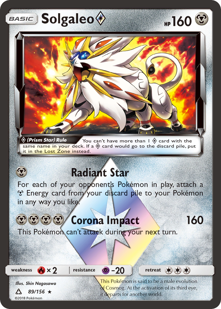 Solgaleo (89/156) (Prism Star) [Sun & Moon: Ultra Prism] | Exor Games Truro