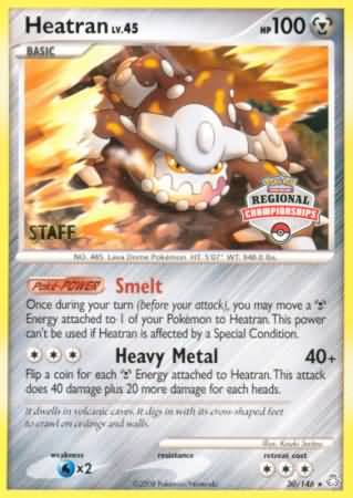 Heatran (30/146) (Regional Championships Staff) [Diamond & Pearl: Legends Awakened] | Exor Games Truro