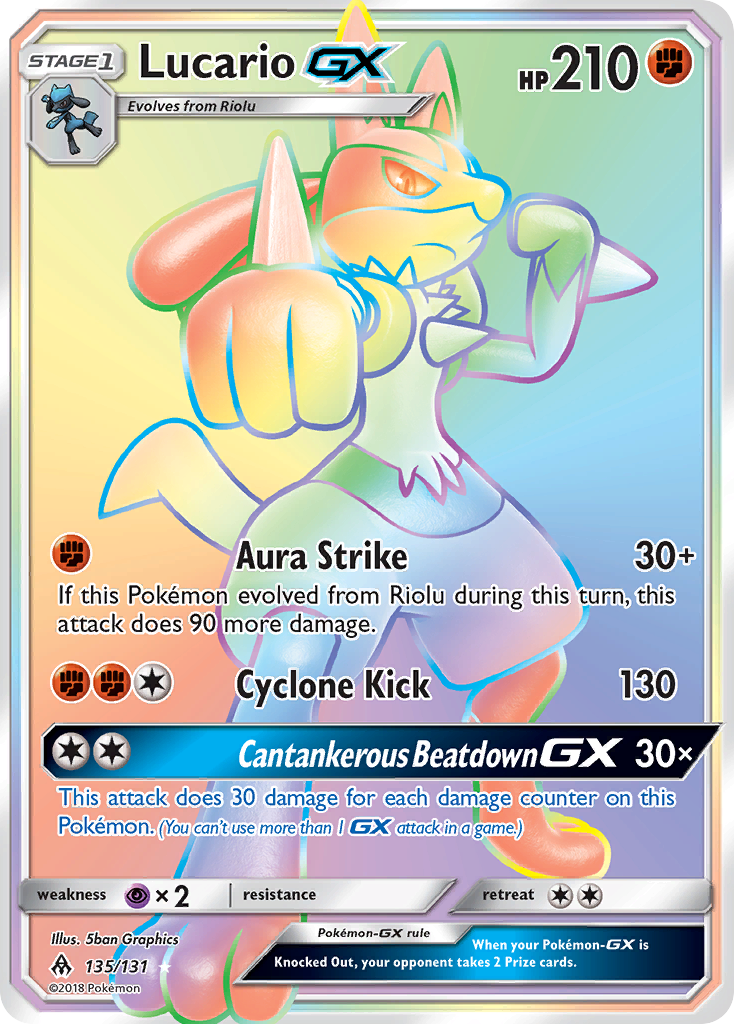 Lucario GX (135/131) [Sun & Moon: Forbidden Light] | Exor Games Truro