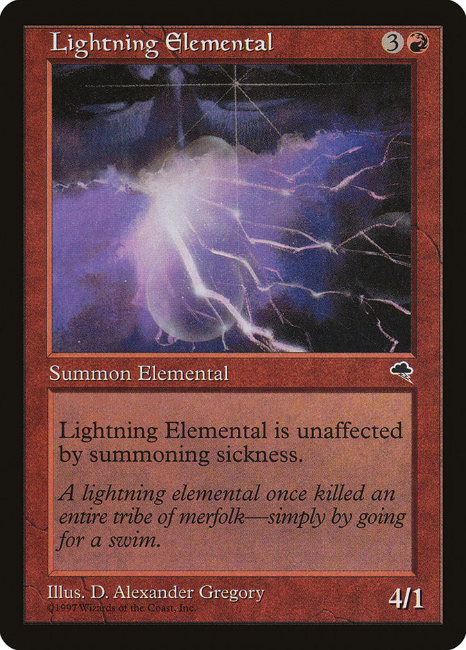 Lightning Elemental [Tempest] | Exor Games Truro