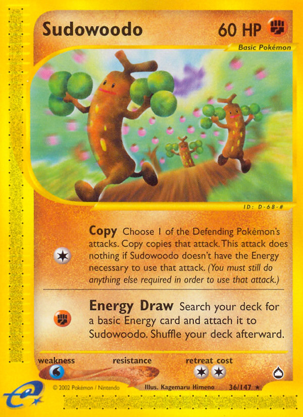 Sudowoodo (36/147) [Aquapolis] | Exor Games Truro