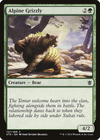 Alpine Grizzly [Khans of Tarkir] | Exor Games Truro