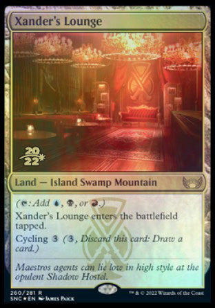 Xander's Lounge [Streets of New Capenna Prerelease Promos] | Exor Games Truro