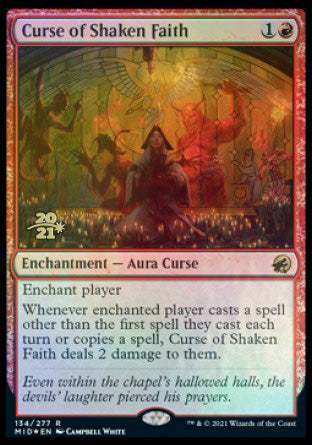 Curse of Shaken Faith [Innistrad: Midnight Hunt Prerelease Promos] | Exor Games Truro