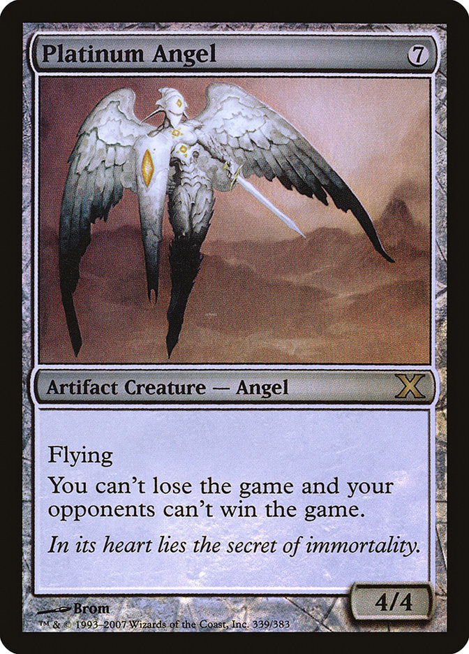 Platinum Angel (Premium Foil) [Tenth Edition] | Exor Games Truro