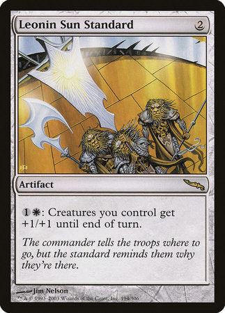 Leonin Sun Standard [Mirrodin] | Exor Games Truro