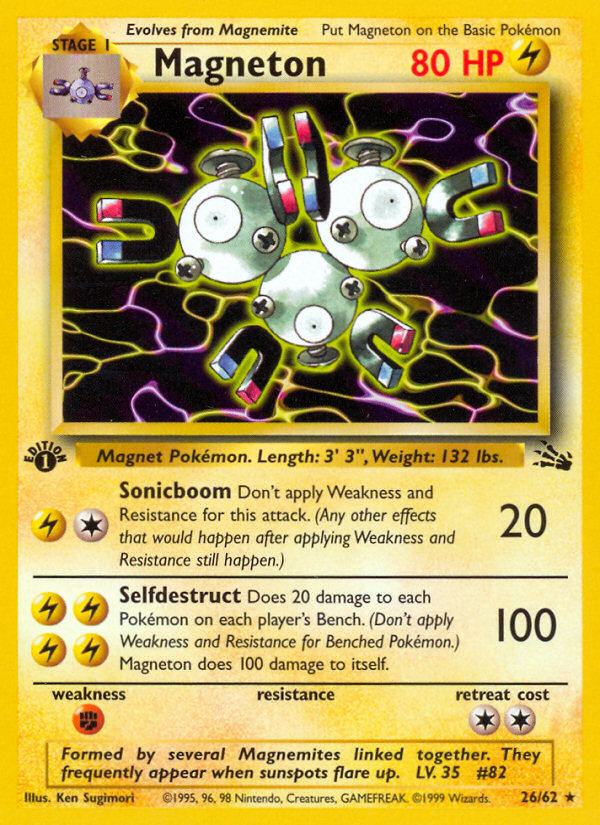 Magneton (26/62) [Fossil 1st Edition] | Exor Games Truro