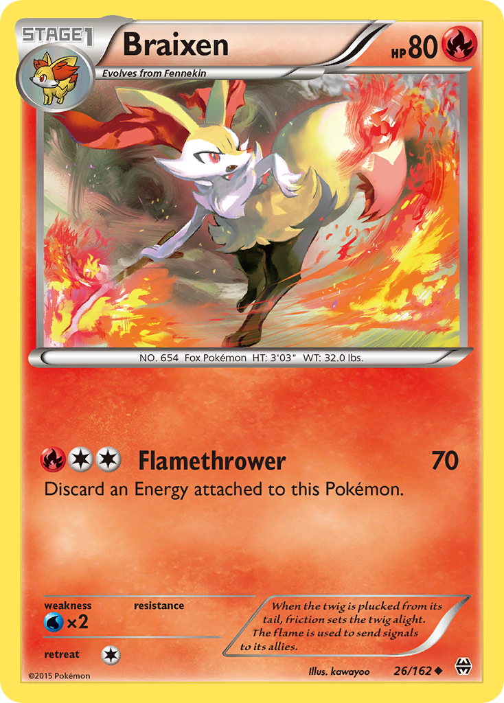 Braixen (26/162) [XY: BREAKthrough] | Exor Games Truro