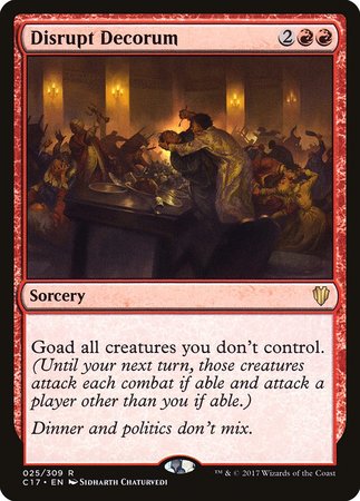 Disrupt Decorum [Commander 2017] | Exor Games Truro