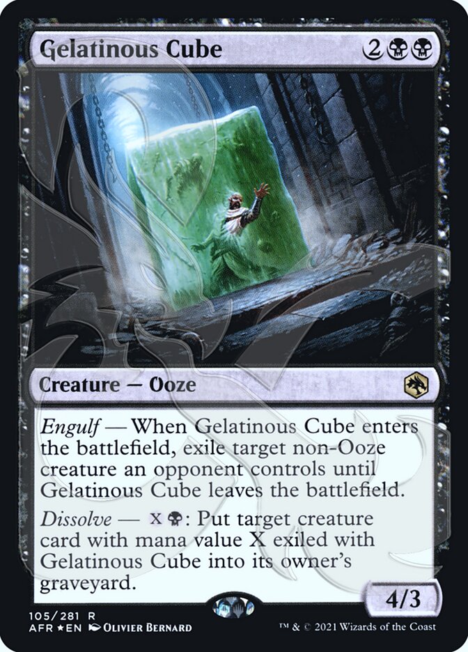 Gelatinous Cube (Ampersand Promo) [Dungeons & Dragons: Adventures in the Forgotten Realms Promos] | Exor Games Truro