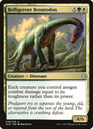 Belligerent Brontodon [Ixalan] | Exor Games Truro