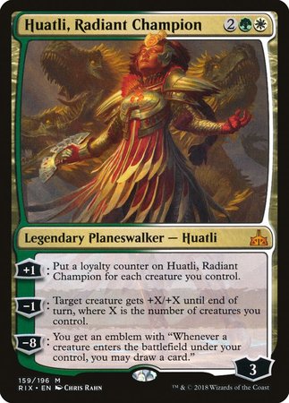 Huatli, Radiant Champion [Rivals of Ixalan] | Exor Games Truro