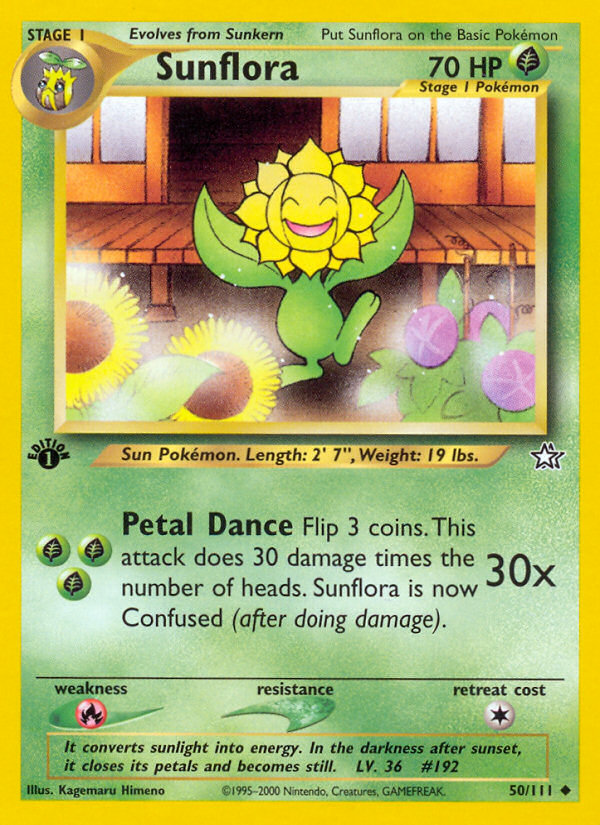 Sunflora (50/111) [Neo Genesis 1st Edition] | Exor Games Truro