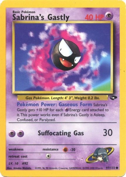 Sabrina's Gastly (97/132) [Gym Challenge Unlimited] | Exor Games Truro