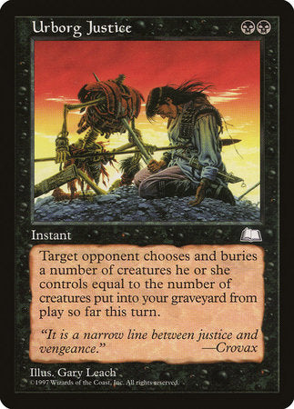 Urborg Justice [Weatherlight] | Exor Games Truro