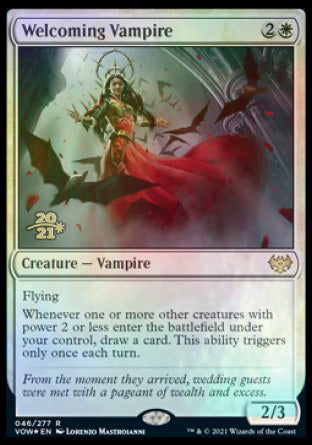 Welcoming Vampire [Innistrad: Crimson Vow Prerelease Promos] | Exor Games Truro