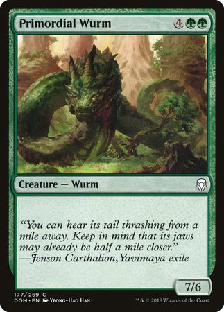 Primordial Wurm [Dominaria] | Exor Games Truro