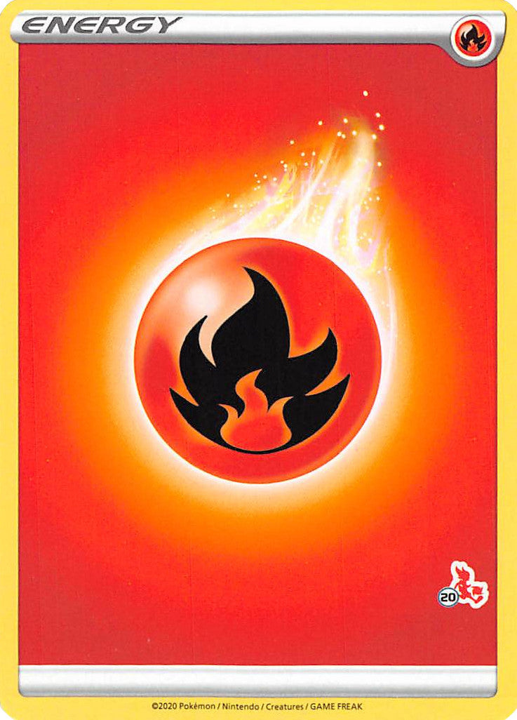 Fire Energy (Cinderace Stamp #20) [Battle Academy 2022] | Exor Games Truro