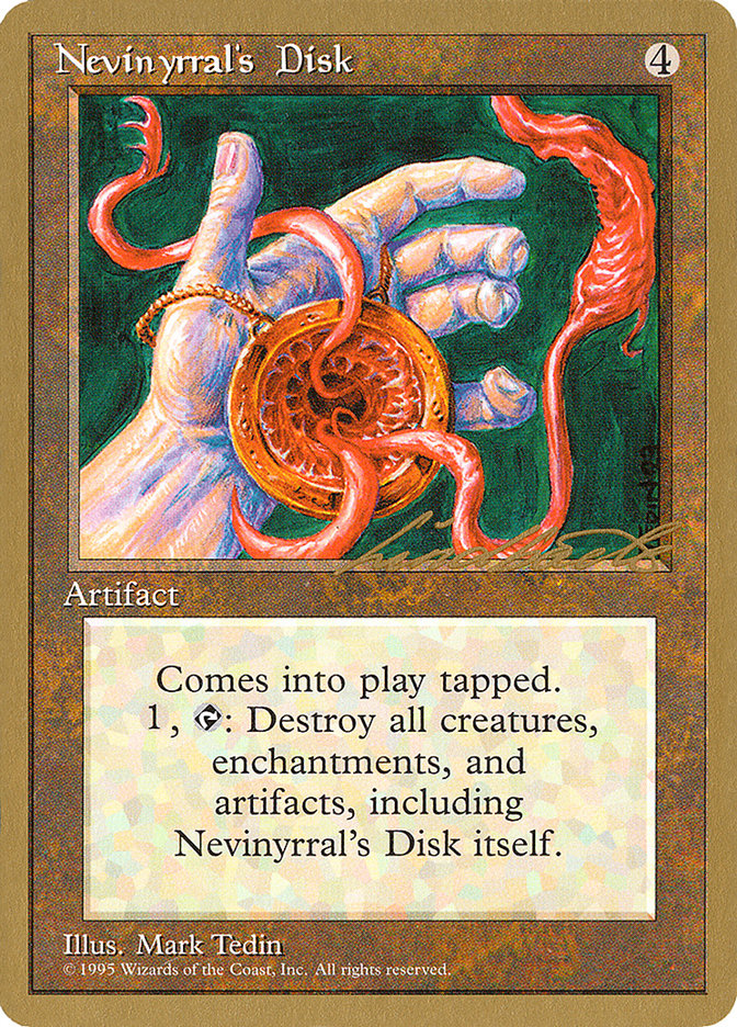 Nevinyrral's Disk (Leon Lindback) [Pro Tour Collector Set] | Exor Games Truro