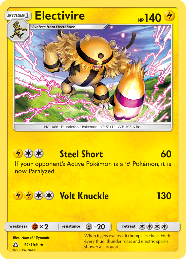 Electivire (44/156) [Sun & Moon: Ultra Prism] | Exor Games Truro