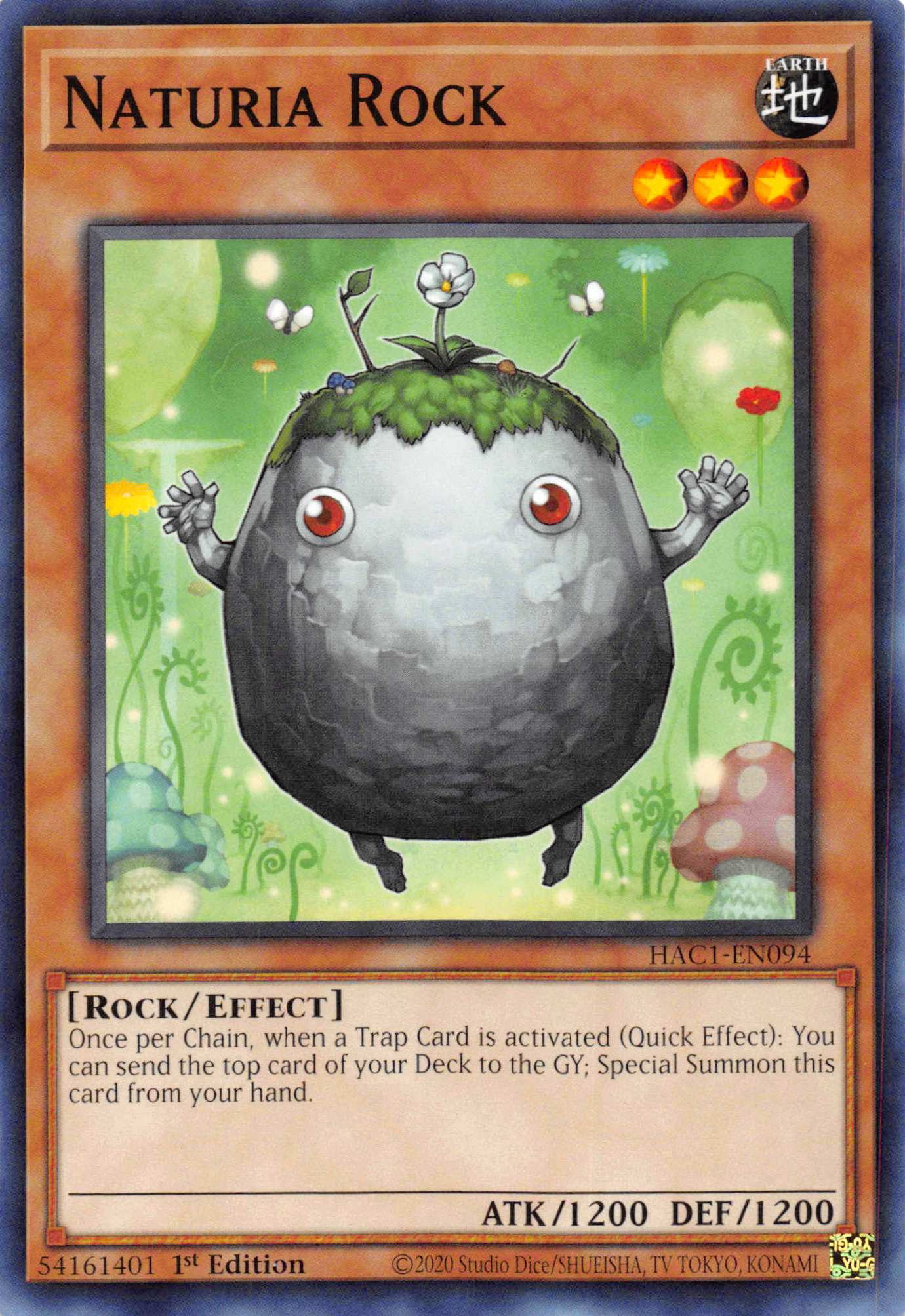 Naturia Rock (Duel Terminal) [HAC1-EN094] Parallel Rare | Exor Games Truro