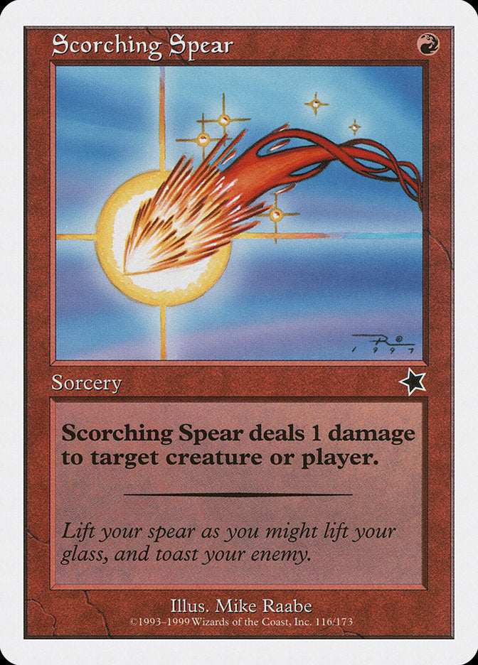 Scorching Spear [Starter 1999] | Exor Games Truro