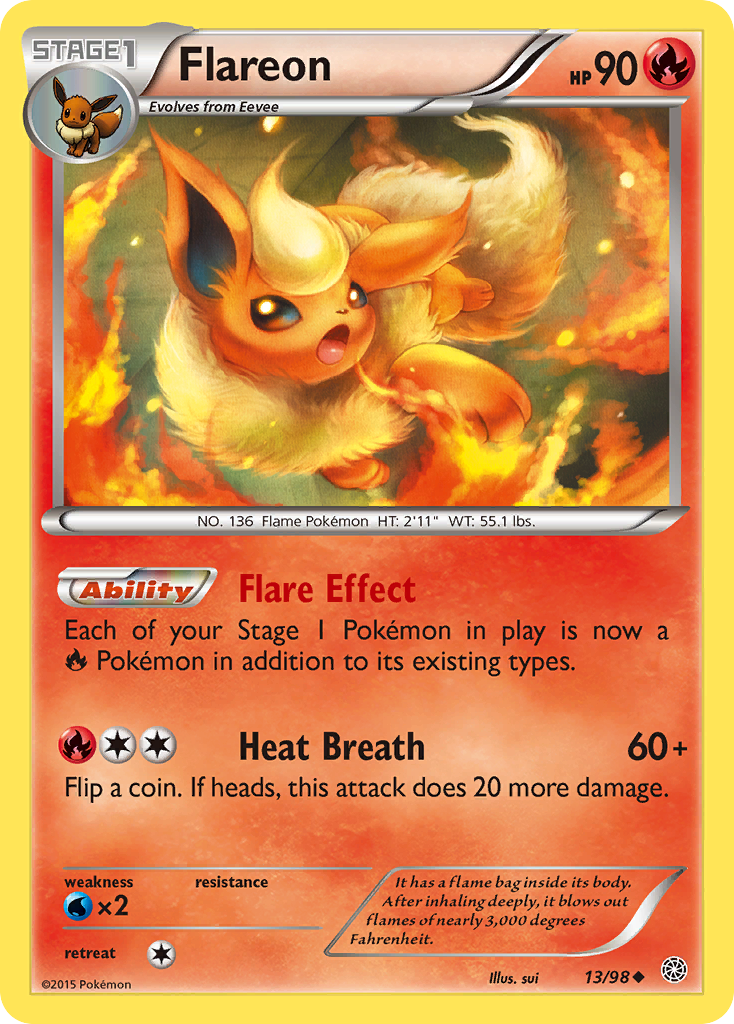 Flareon (13/98) [XY: Ancient Origins] | Exor Games Truro