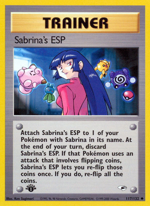 Sabrina's ESP (117/132) [Gym Heroes 1st Edition] | Exor Games Truro