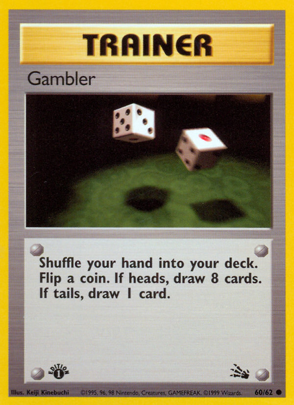 Gambler (60/62) [Fossil 1st Edition] | Exor Games Truro