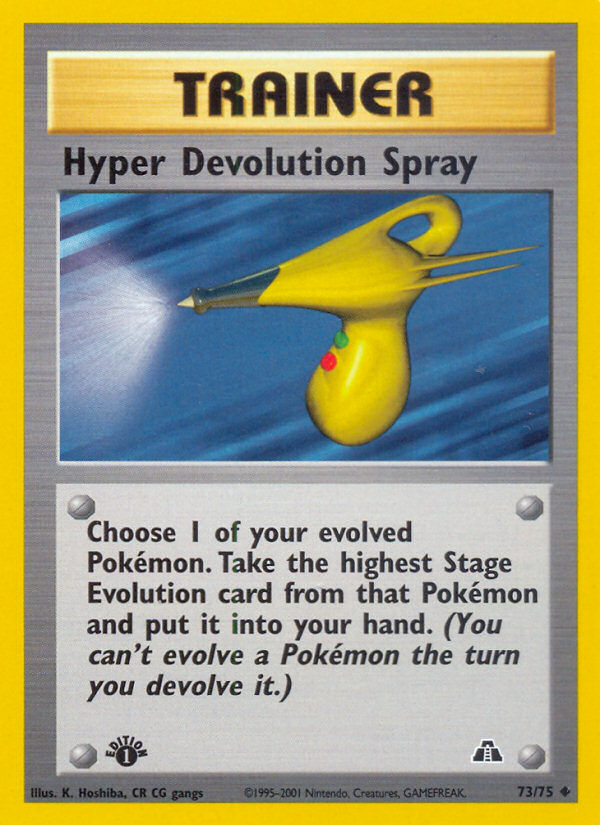 Hyper Devolution Spray (73/75) [Neo Discovery 1st Edition] | Exor Games Truro
