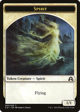 Spirit Token [Shadows over Innistrad Tokens] | Exor Games Truro