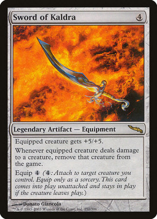 Sword of Kaldra [Mirrodin] | Exor Games Truro