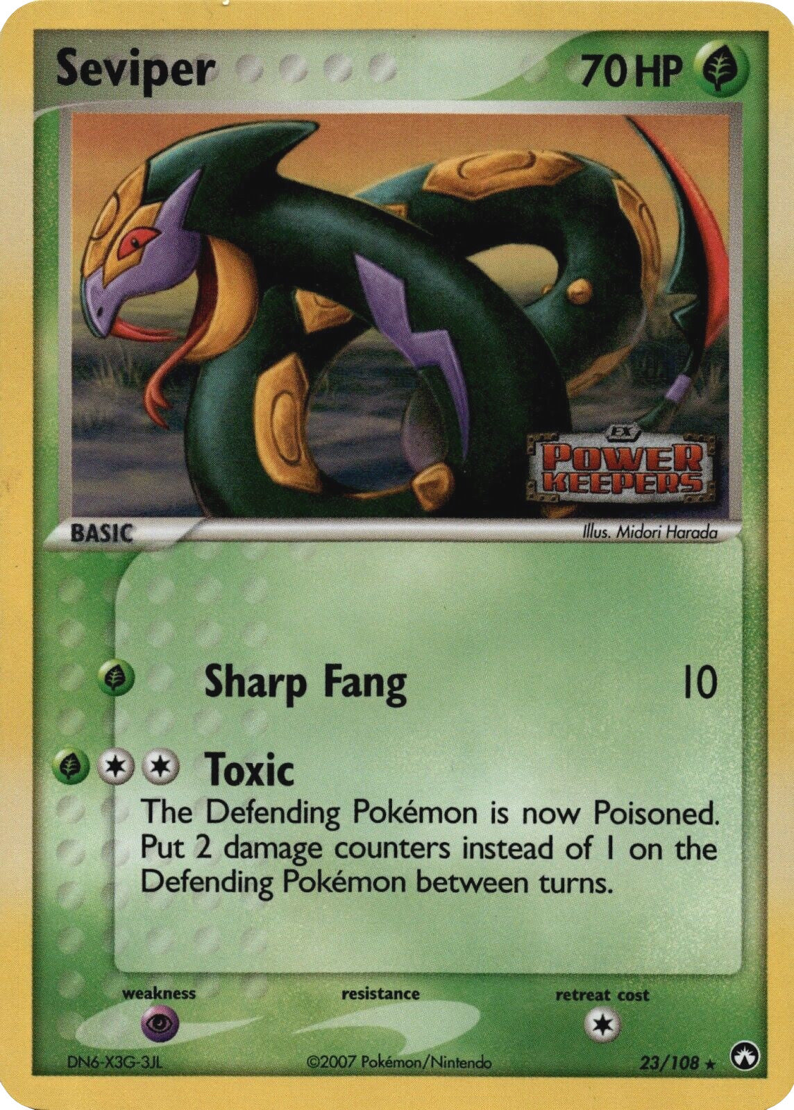 Seviper (23/108) (Stamped) [EX: Power Keepers] | Exor Games Truro