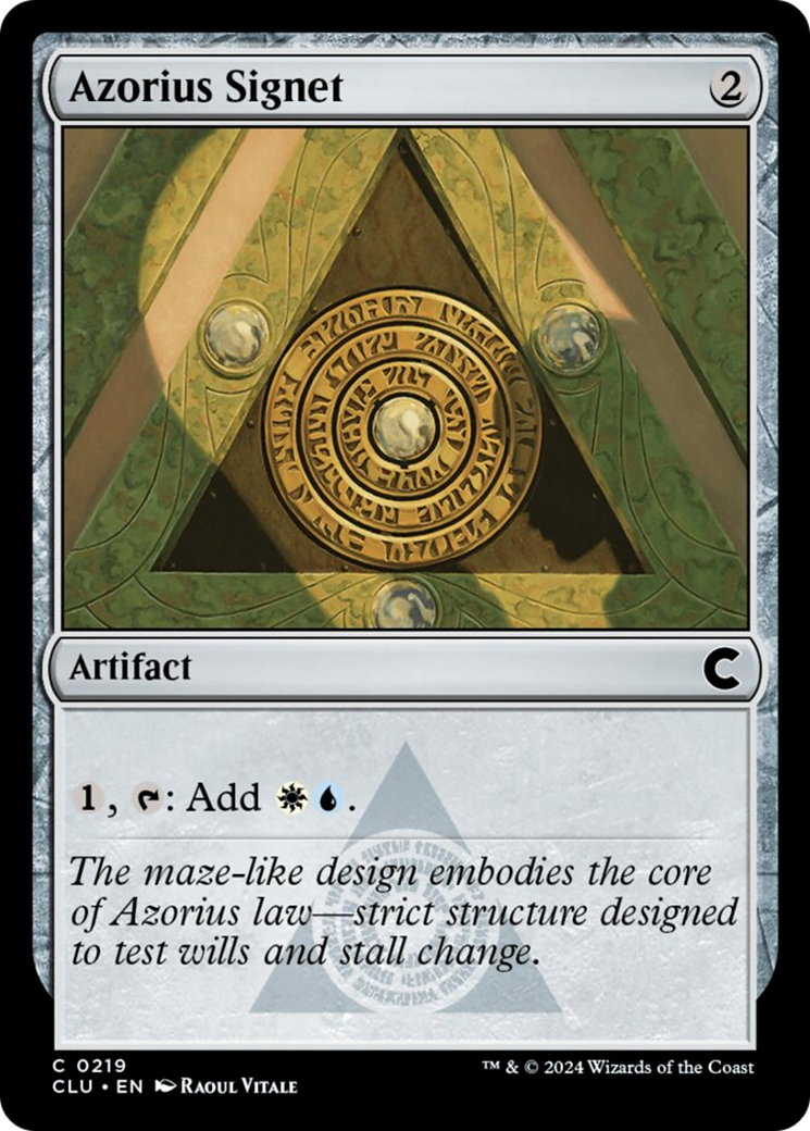 Azorius Signet [Ravnica: Clue Edition] | Exor Games Truro