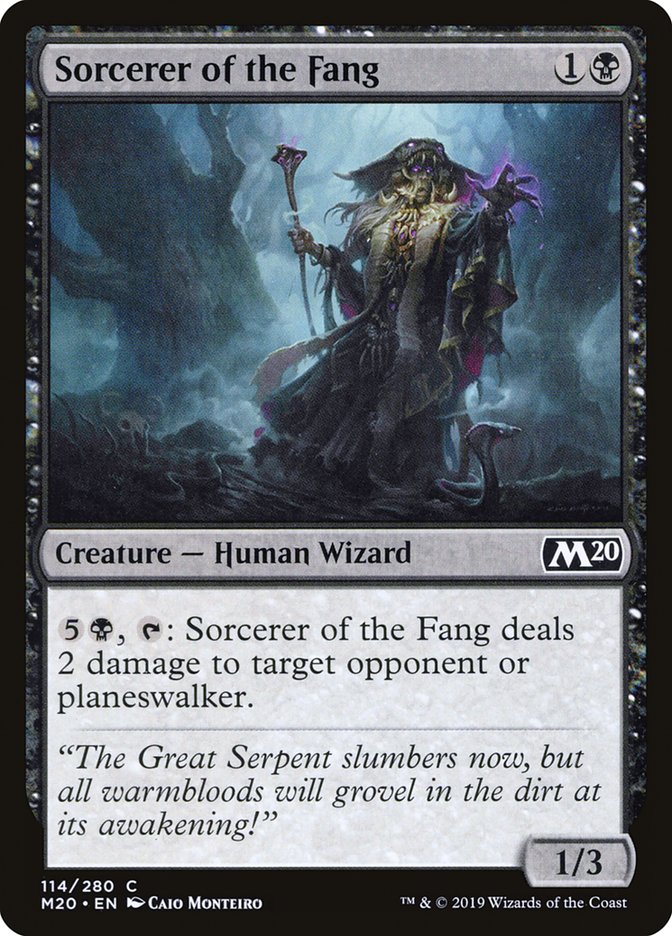 Sorcerer of the Fang [Core Set 2020] | Exor Games Truro