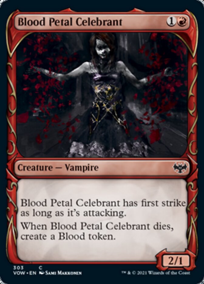 Blood Petal Celebrant (Showcase Fang Frame) [Innistrad: Crimson Vow] | Exor Games Truro