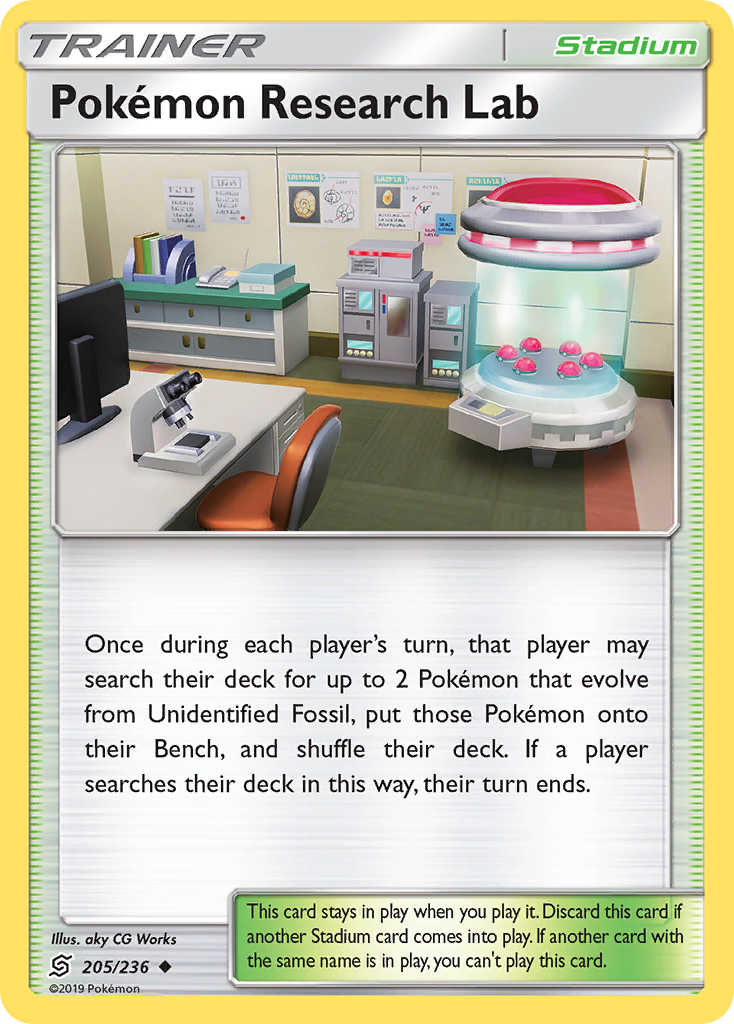 Pokemon Research Lab (205/236) [Sun & Moon: Unified Minds] | Exor Games Truro