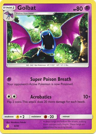 Golbat (6/30) [Sun & Moon: Trainer Kit - Alolan Raichu] | Exor Games Truro