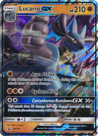 Lucario GX (SM100) (Jumbo Card) [Sun & Moon: Black Star Promos] | Exor Games Truro