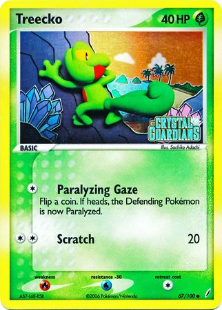 Treecko (67/100) (Stamped) [EX: Crystal Guardians] | Exor Games Truro