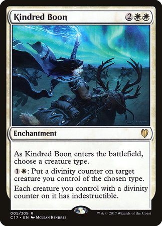 Kindred Boon [Commander 2017] | Exor Games Truro