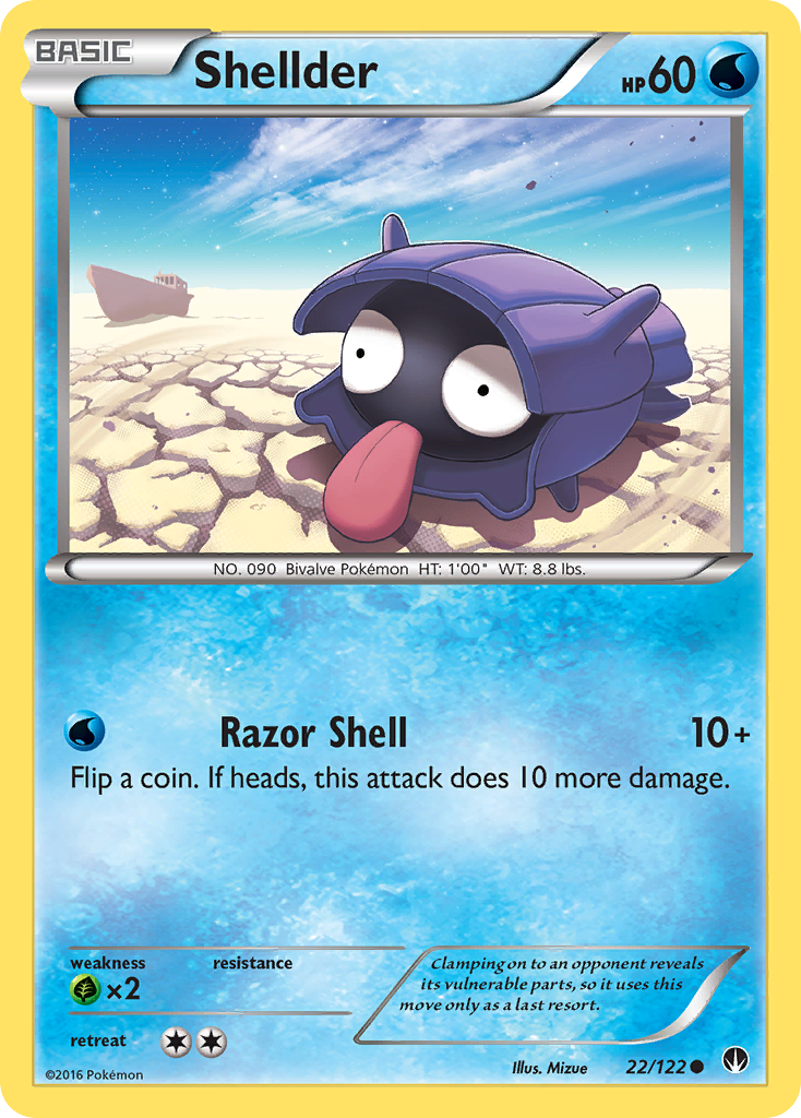 Shellder (22/122) [XY: BREAKpoint] | Exor Games Truro