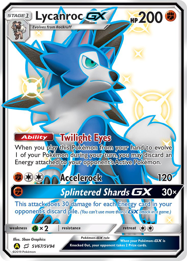 Lycanroc GX (SV67/SV94) [Sun & Moon: Hidden Fates - Shiny Vault] | Exor Games Truro