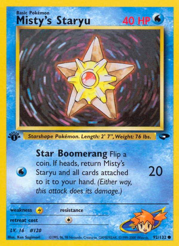 Misty's Staryu (92/132) [Gym Challenge 1st Edition] | Exor Games Truro